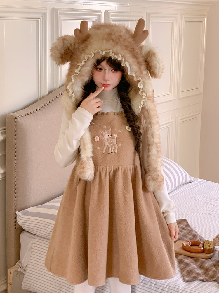 Dear Bambi Cottage Apron Dress-ntbhshop