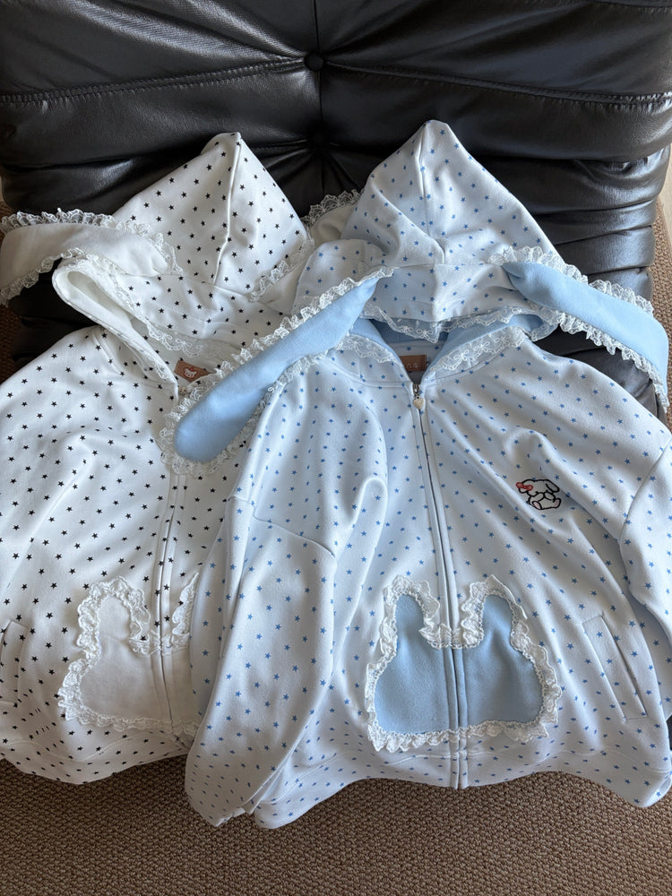 Wishing Bunny Hooded Jackets-Outerwear-ntbhshop