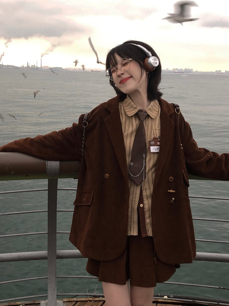 Autumn Confession Striped Shirts & Ties-ntbhshop