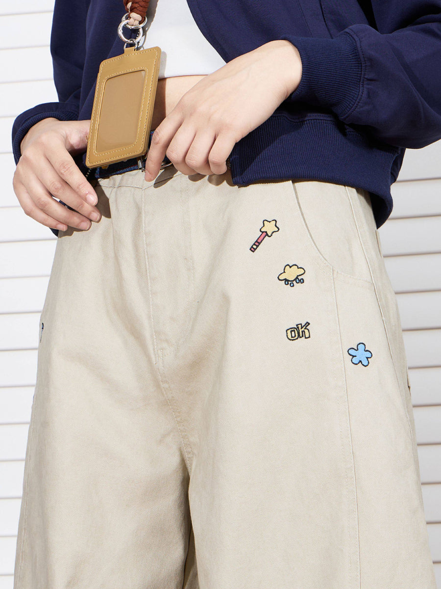 Cloud Sprinkle Wide Leg Jeans-Bottoms-ntbhshop