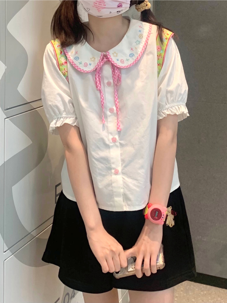 Milky Way Doll Collar Blouses-ntbhshop