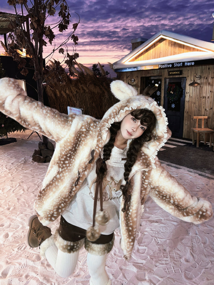 Angel Deer Corduroy Shorts-ntbhshop