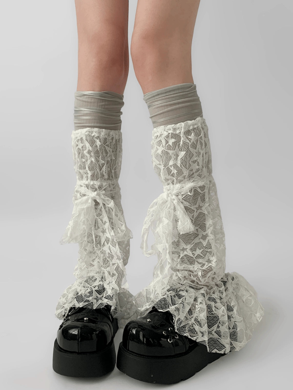 Starglim Flared Mesh Star Lace Leg Sleeves-ntbhshop