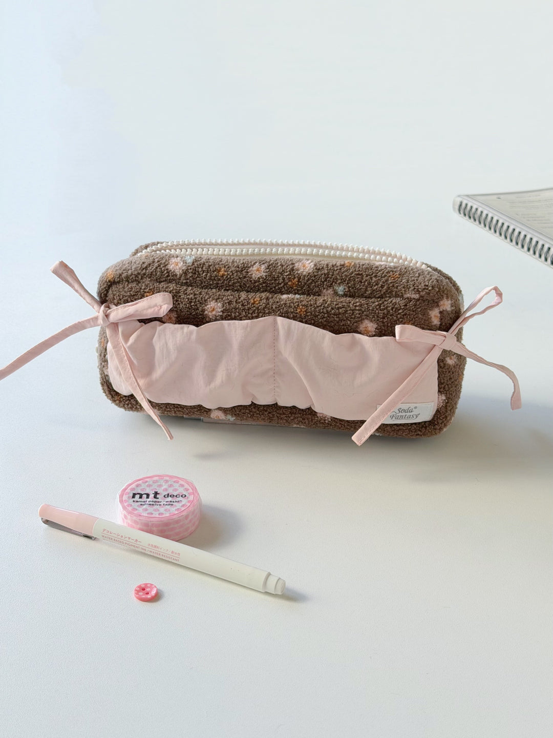 Ribbon Gather Toast Pencil Cases-Accessories-ntbhshop