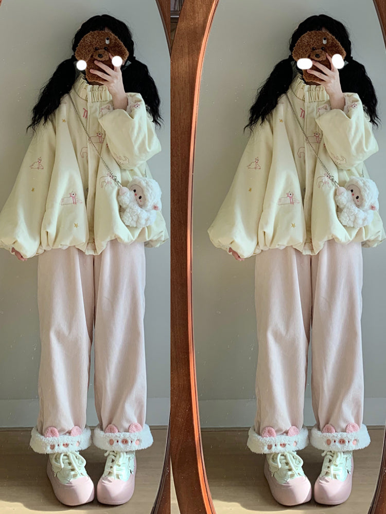 Farm Friends Plush Corduroy Pants-ntbhshop