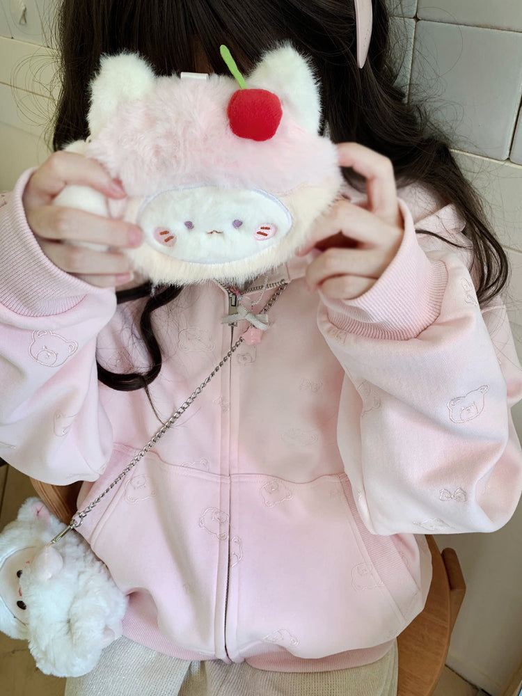 Teddy Bow Hooded Jackets-Outerwear-ntbhshop