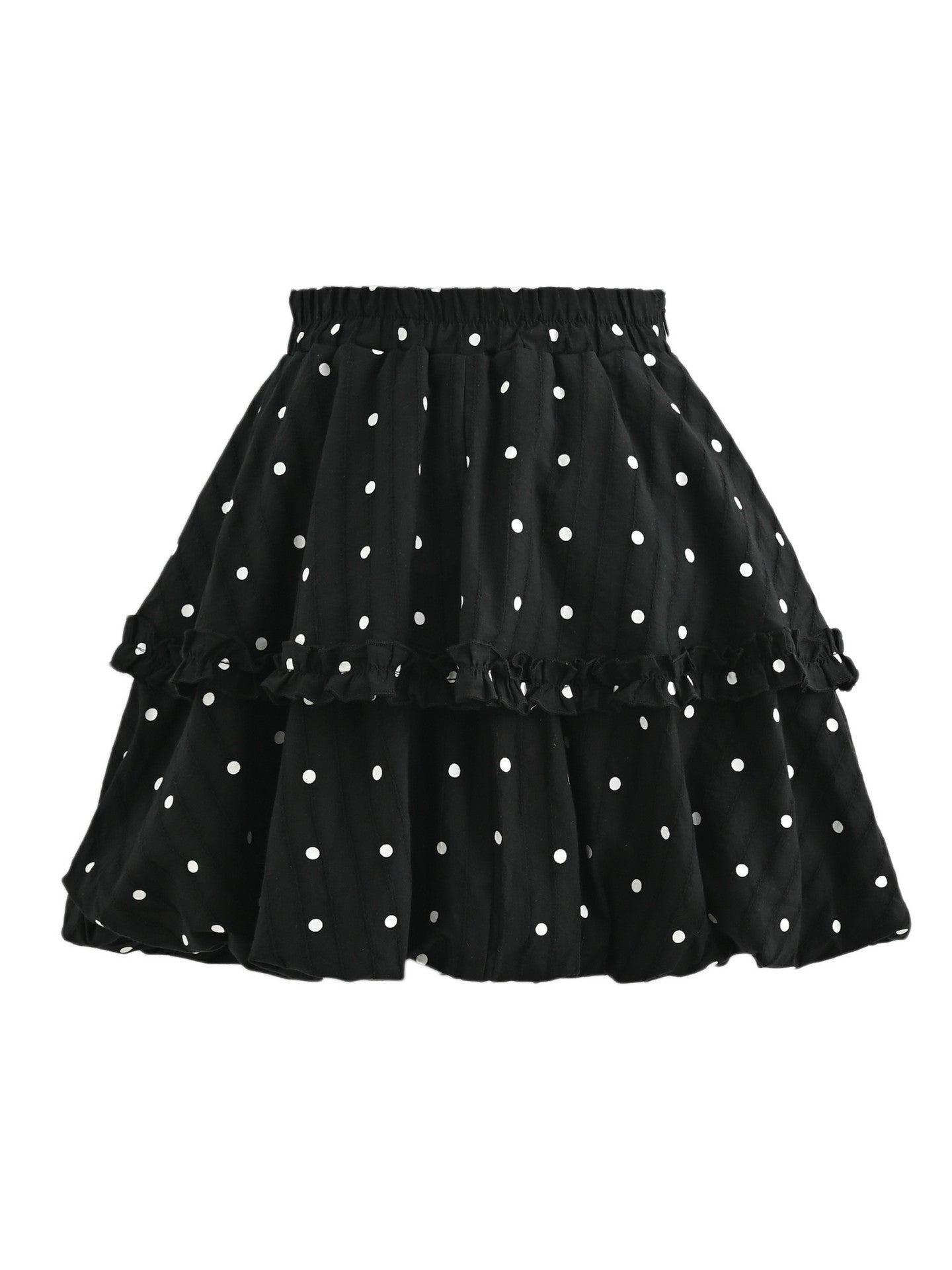 Polka Puff Bubble Skirts-Bottoms-ntbhshop