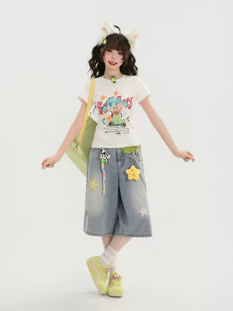 Stardust Cropped Jeans-Bottoms-ntbhshop