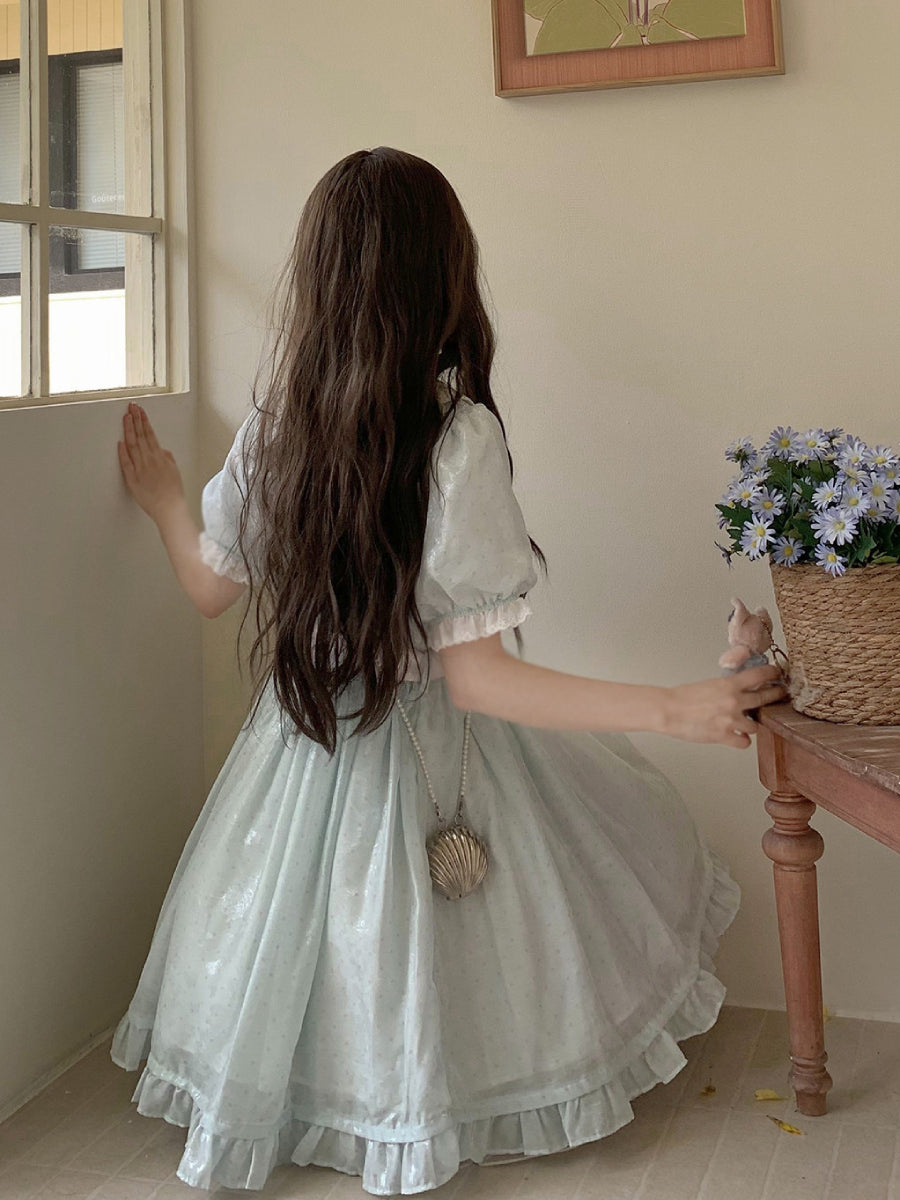 Cloud Dot Tulle Dresses-Dresses-ntbhshop