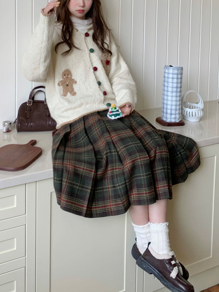 Gingerbread Dreams Knit Hoodie-ntbhshop