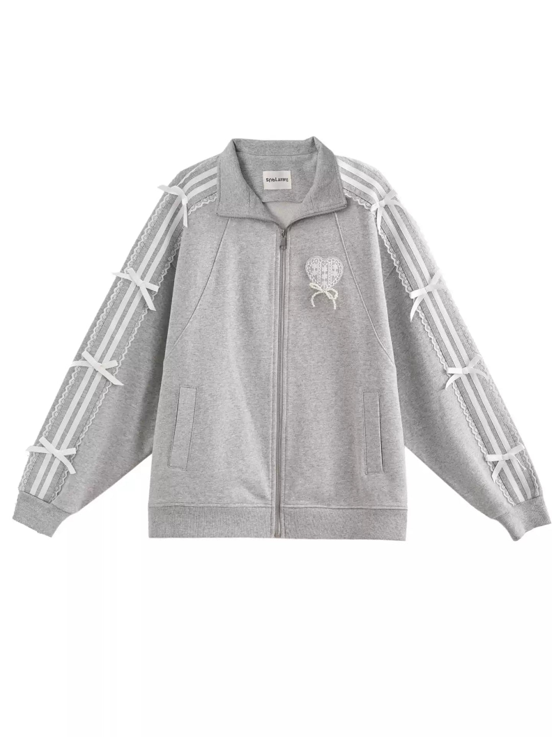 Soft Ribbon Zip Jacket-Outerwear-ntbhshop