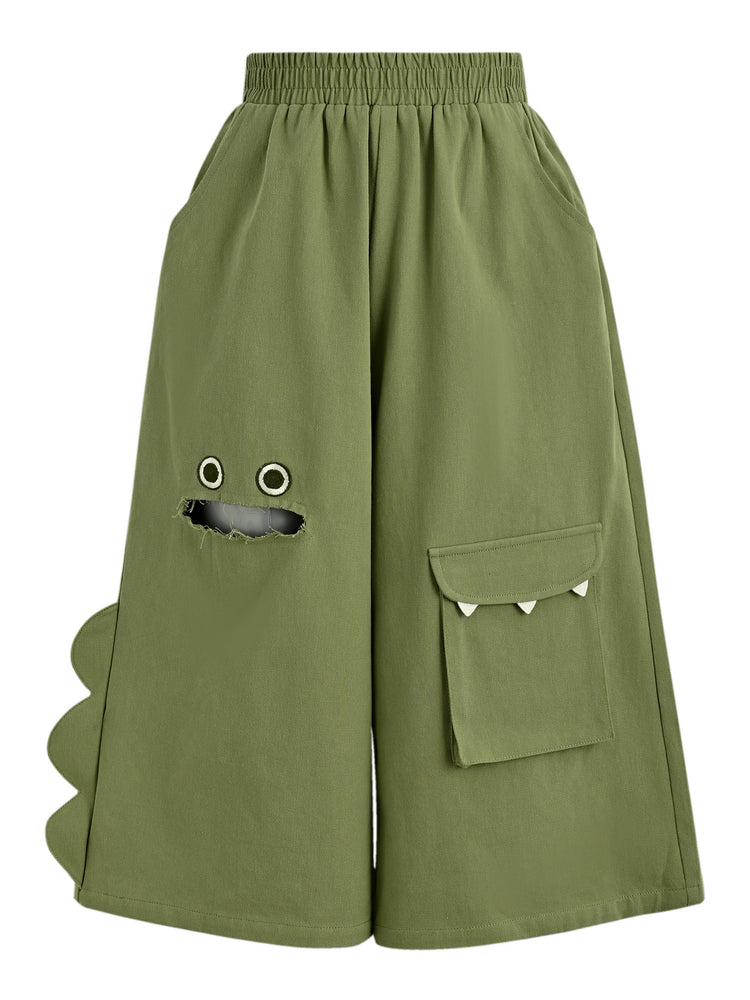 Green Monster Culottes-Bottoms-ntbhshop