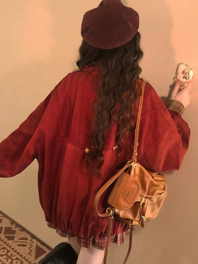Maillard Vintage Button Suede Jackets-Outerwear-ntbhshop