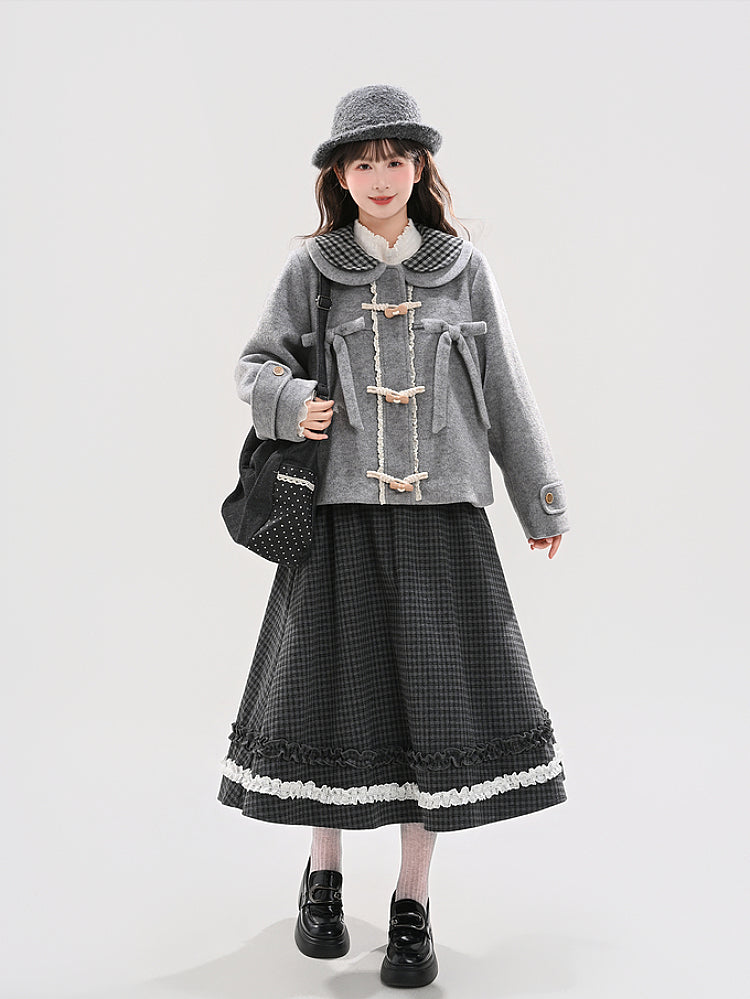 Moonlit Scholar Doll Wool Jacket-ntbhshop