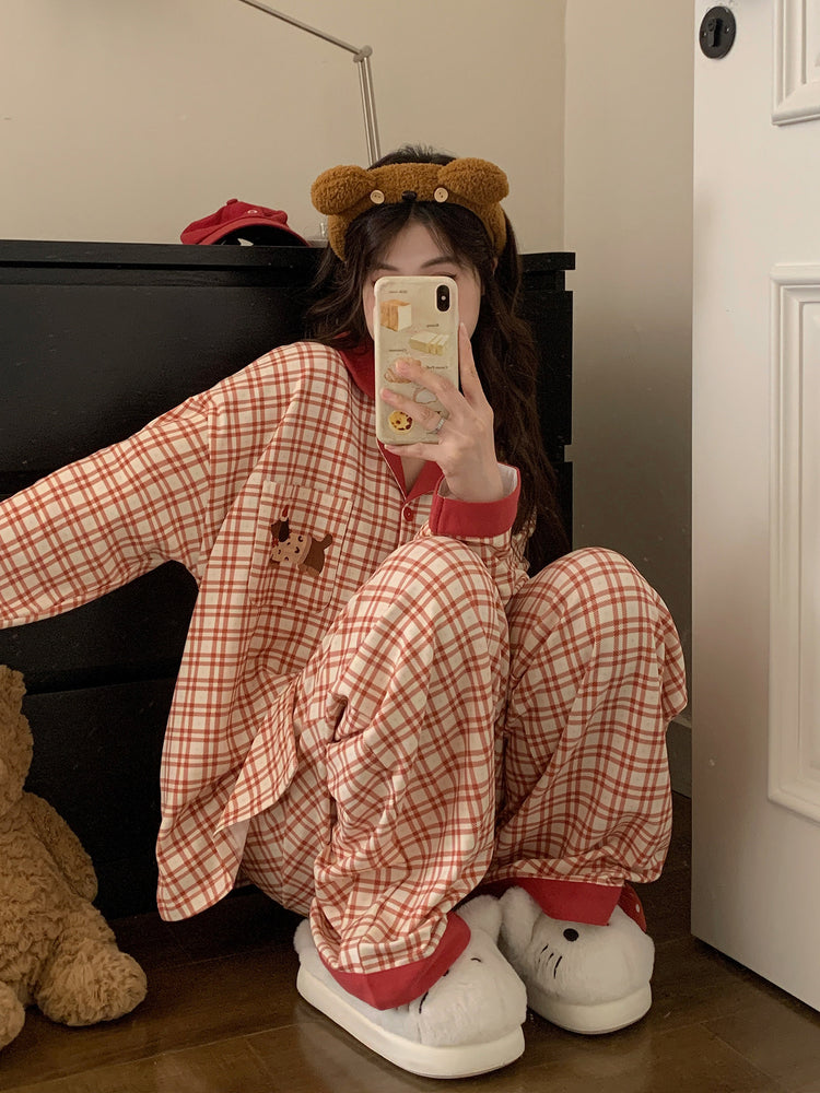 Little Apple Pup Cotton Pajama Set-Sets-ntbhshop