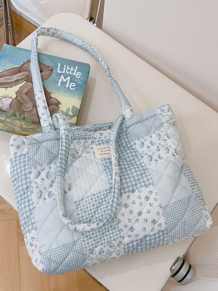 French Floral Quilted Shoulder Bags-ntbhshop