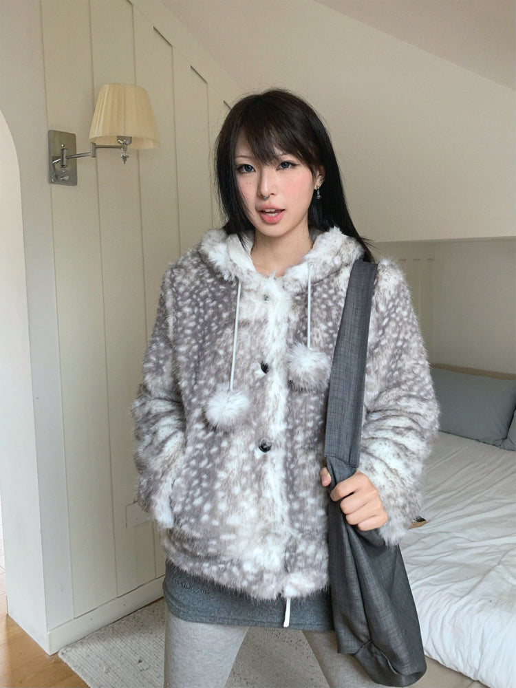 Snow Fawn Cozy Fur Jackets-ntbhshop