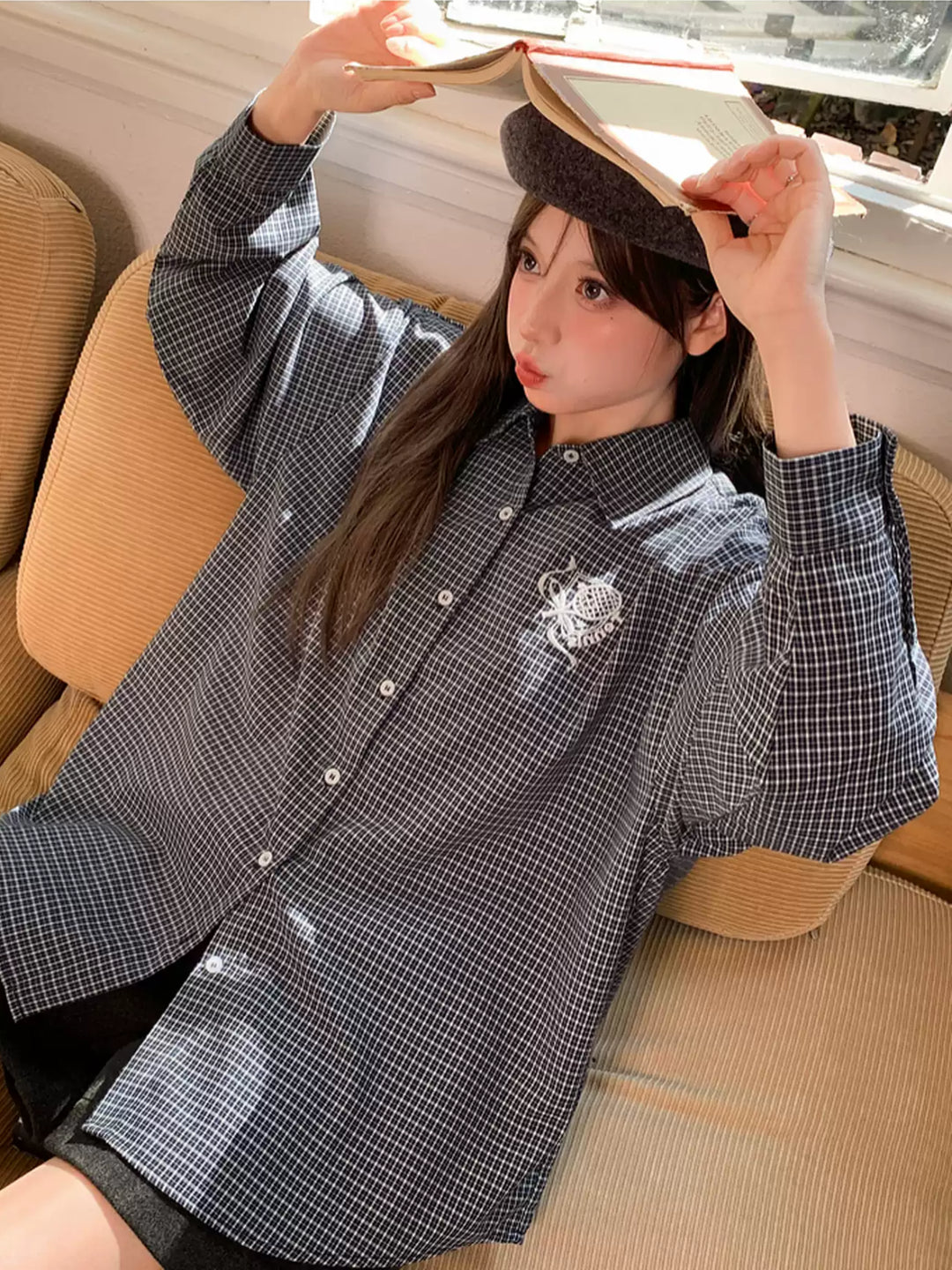 Tennis Club Check Shirt-Tops-ntbhshop