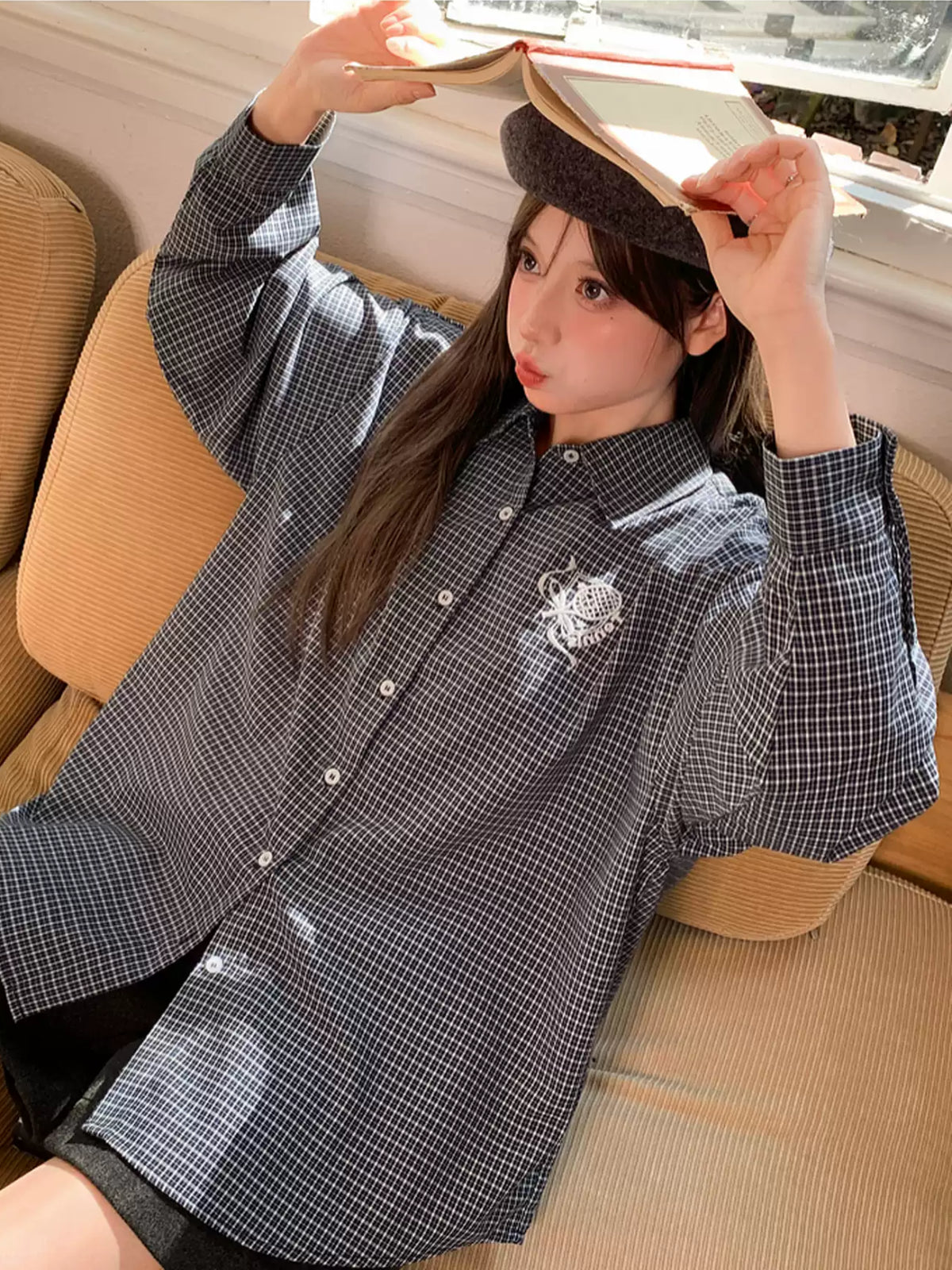 Tennis Club Check Shirt-Tops-ntbhshop