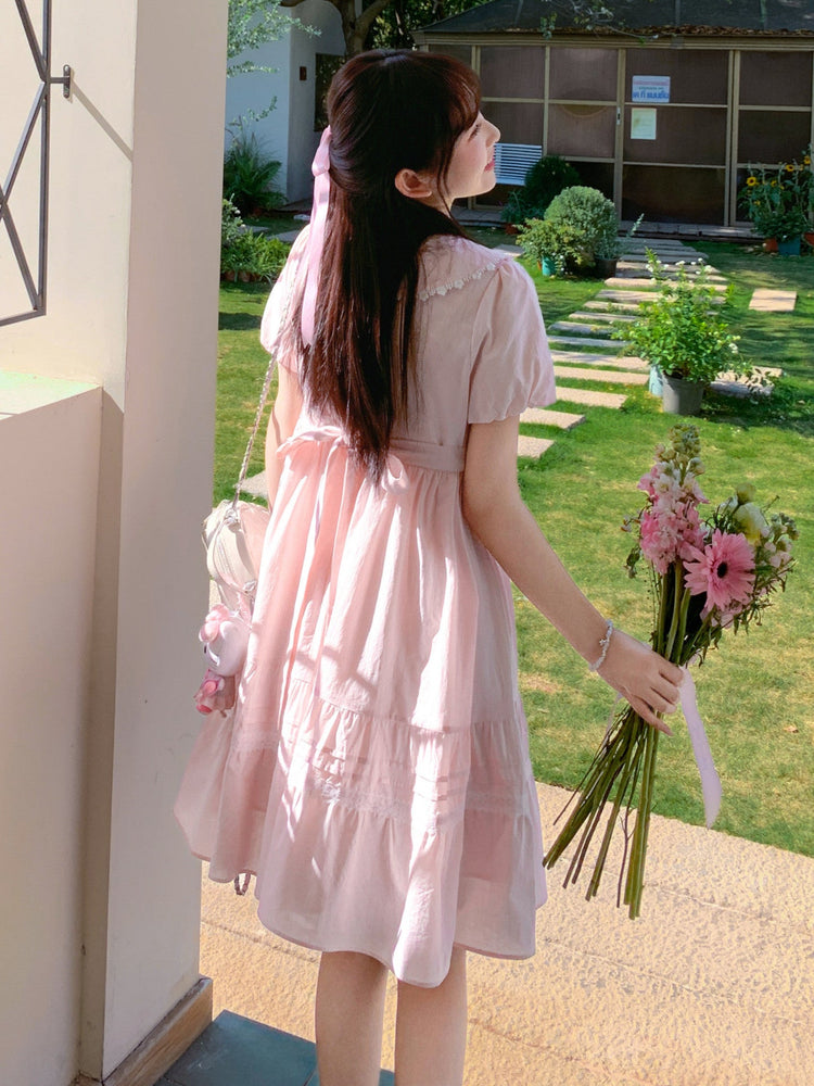 Blush Garden Babydoll Dress-Dresses-ntbhshop