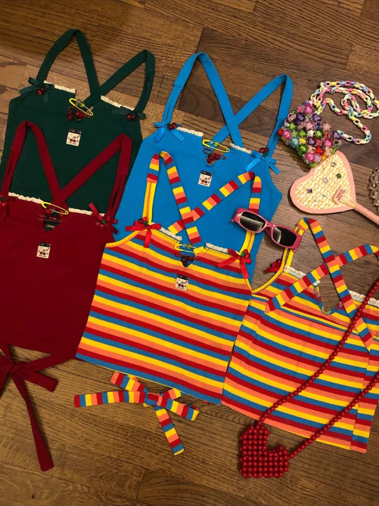 Lollipop Bow Tie-Back Camisoles-ntbhshop