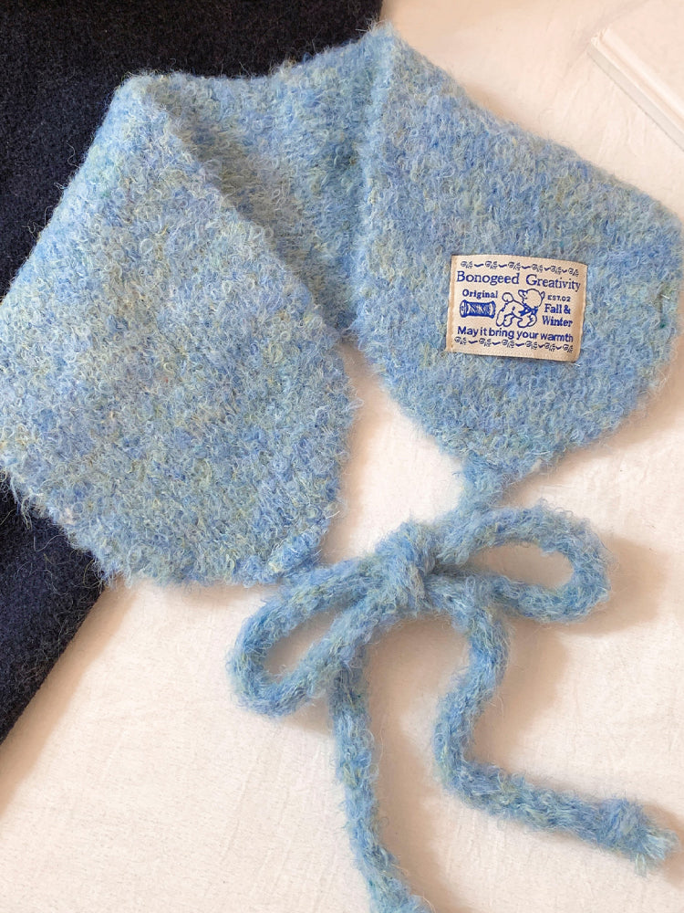 Snow Bloom Lace Knit Earmuffs-ntbhshop