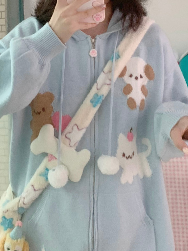 Little Meadow Friends Knit Jacket-ntbhshop