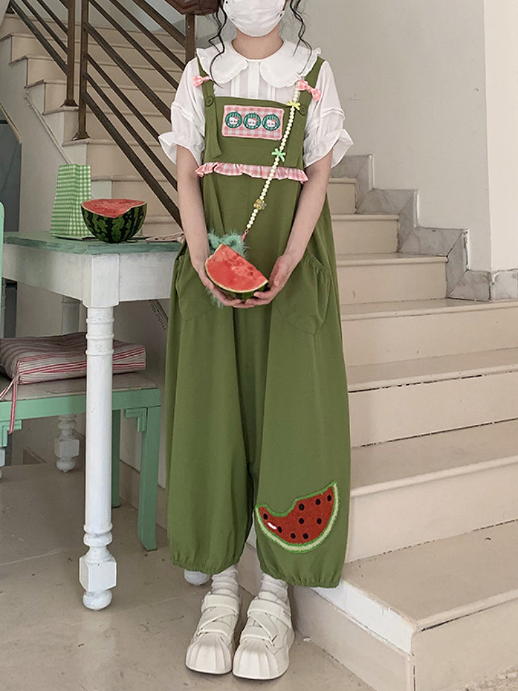 Fruit Pop Puffy Bib Pants-ntbhshop