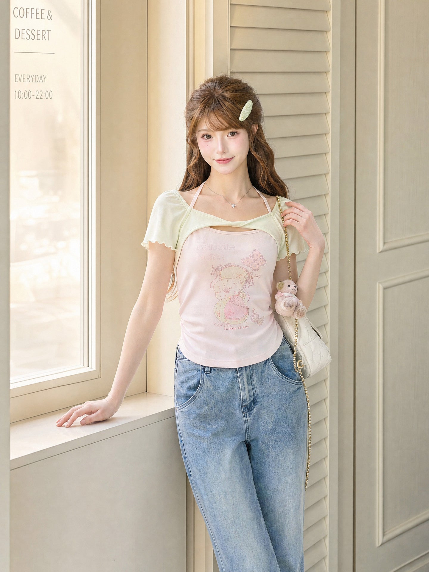 Frostbite Notes Halter Top-Tops-ntbhshop