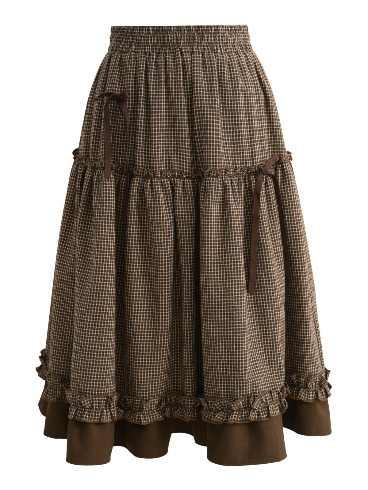 Cocoa Doll Gingham Skirt-Bottoms-ntbhshop