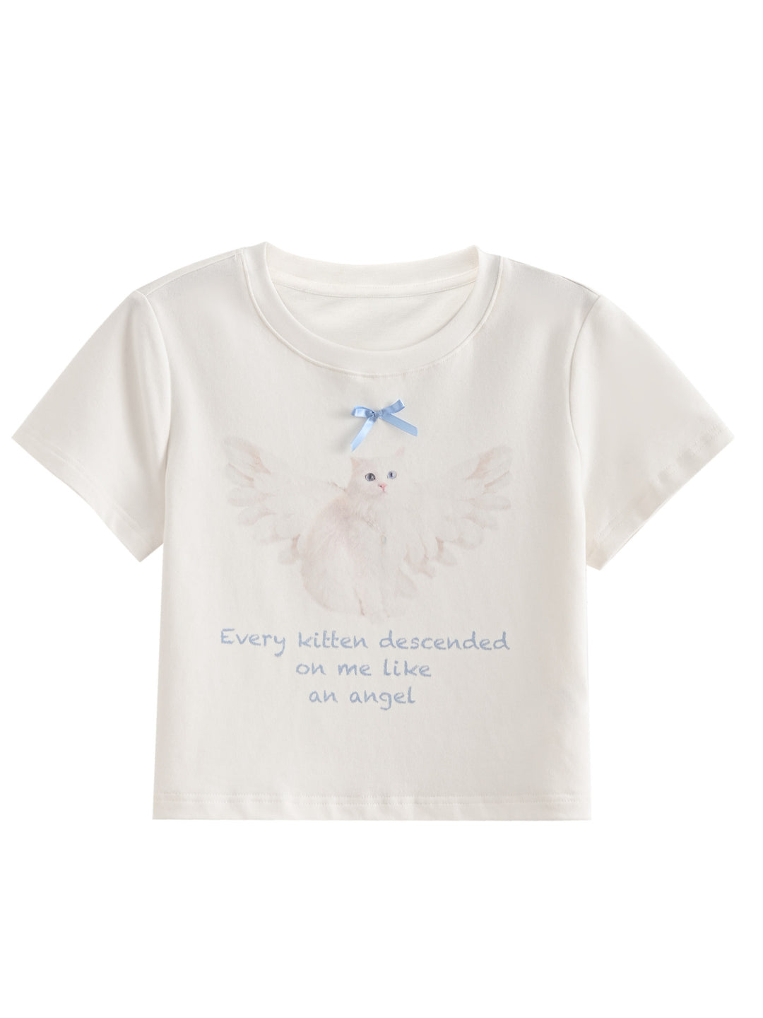 Angel Kitten Baby Tee-Tops-ntbhshop