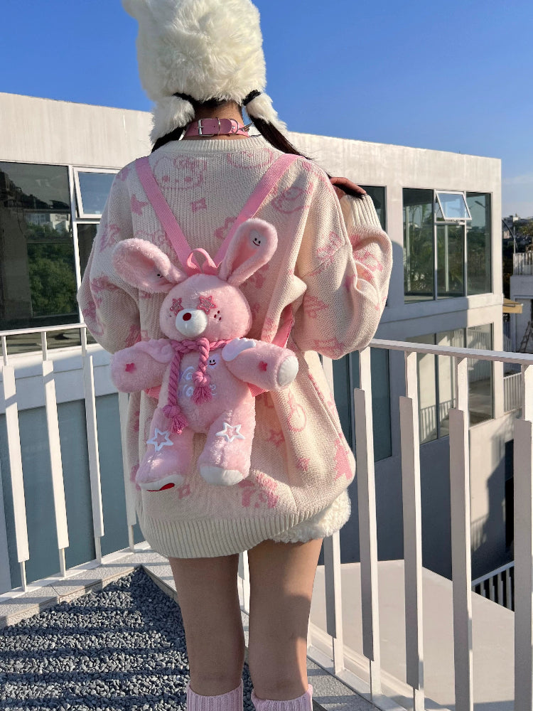 Pentagram Bunny Plush Backpacks-Edit-ntbhshop