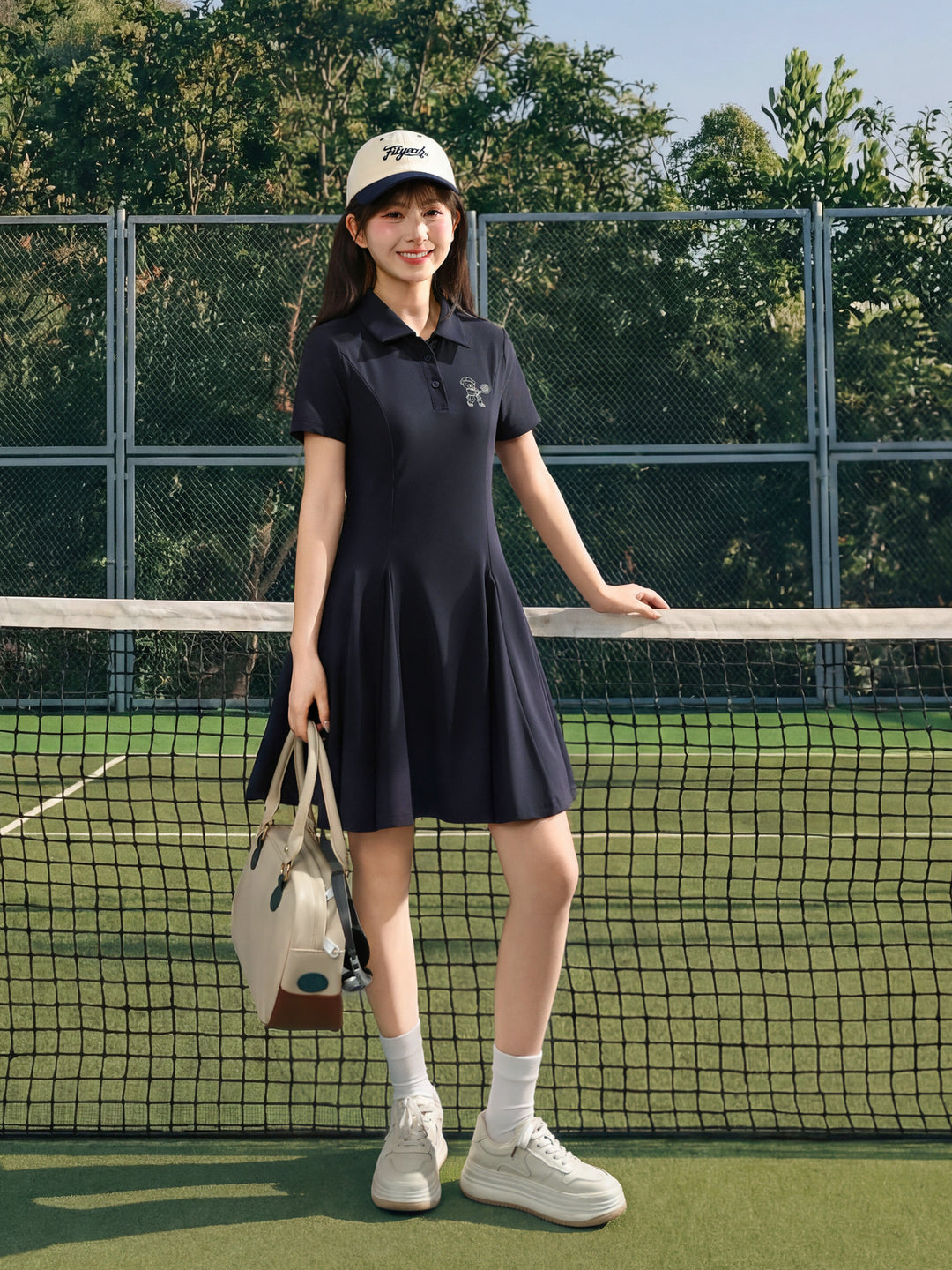 Campus Court Polo Dress-Dresses-ntbhshop