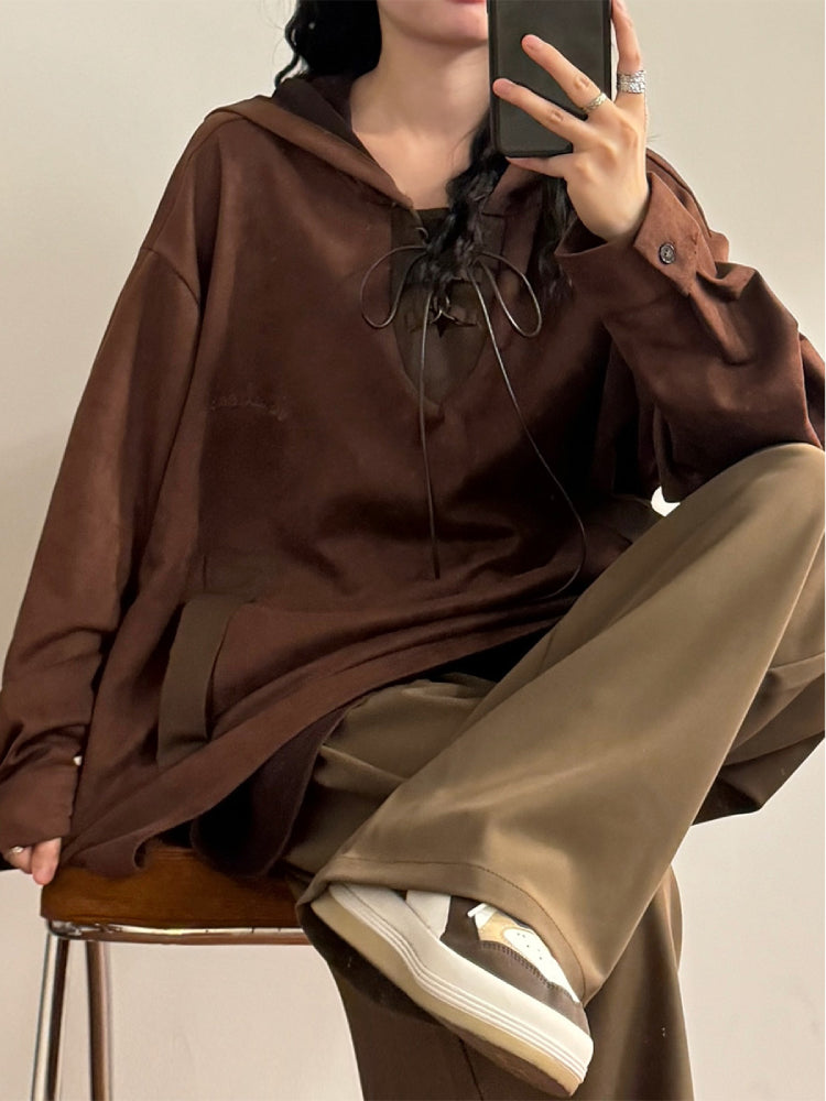 Coffee Wanderer Suede Unisex Hoodie-ntbhshop