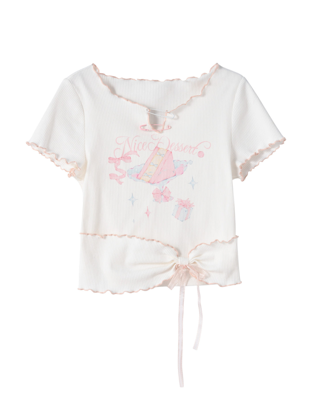Nice Dessert Twist Tee-Tops-ntbhshop