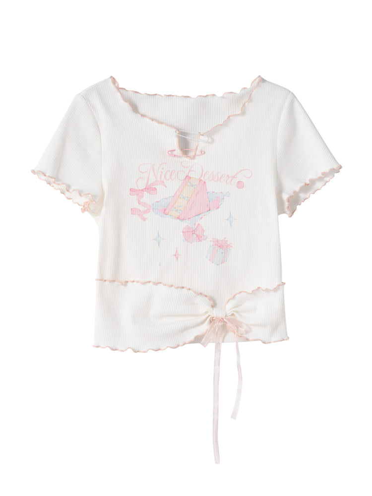 Nice Dessert Twist Tee-Tops-ntbhshop