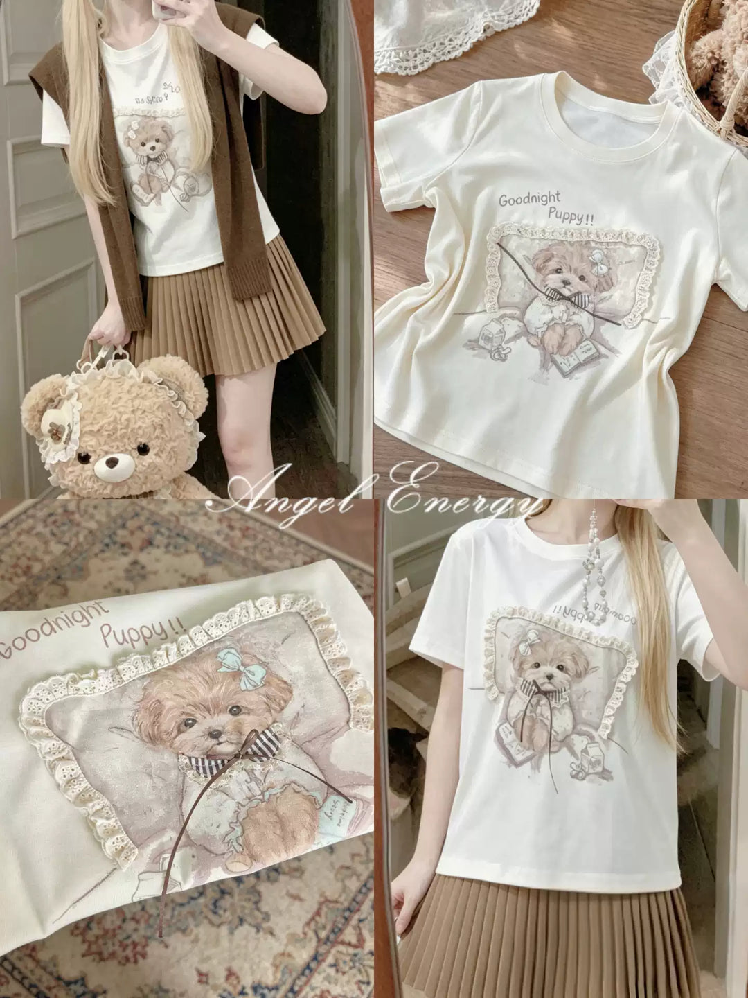 Goodnight Puppy Dream Tees-Tops-ntbhshop