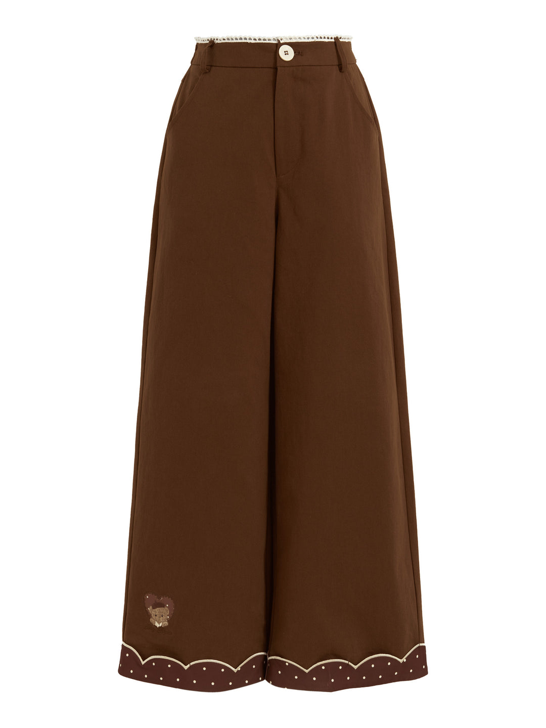 Cocoa Bear Cotton Pants-Bottoms-ntbhshop