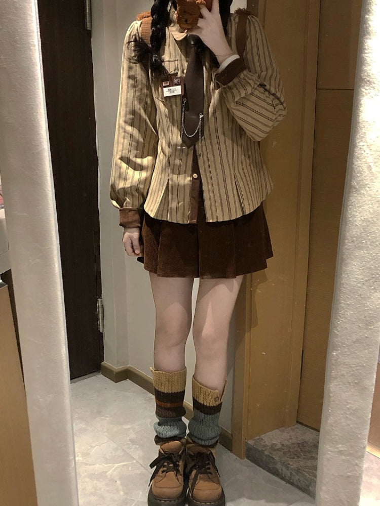 Autumn Confession Striped Shirts & Ties-ntbhshop