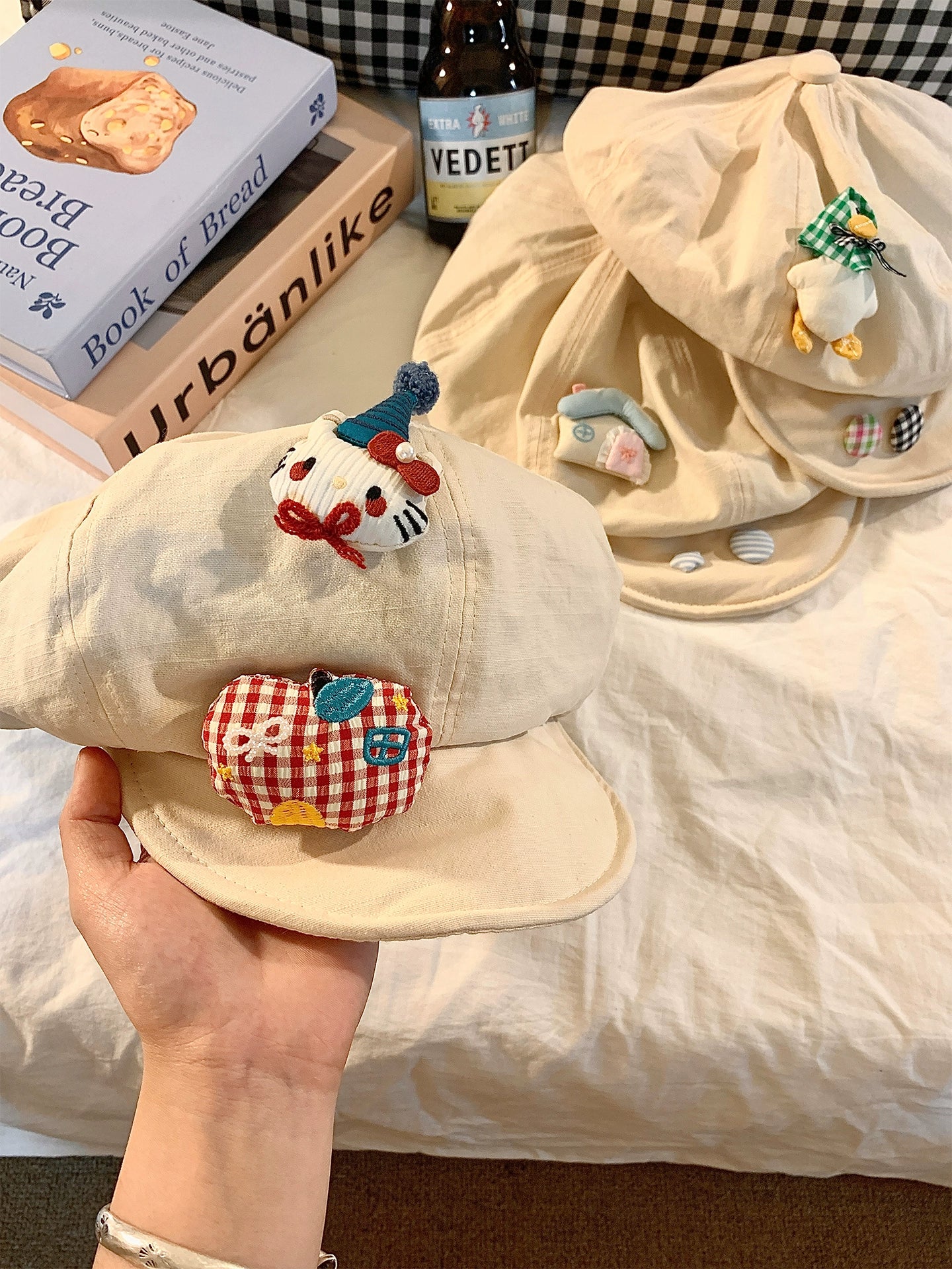 Cloud Painter Cute Denim Berets-ntbhshop