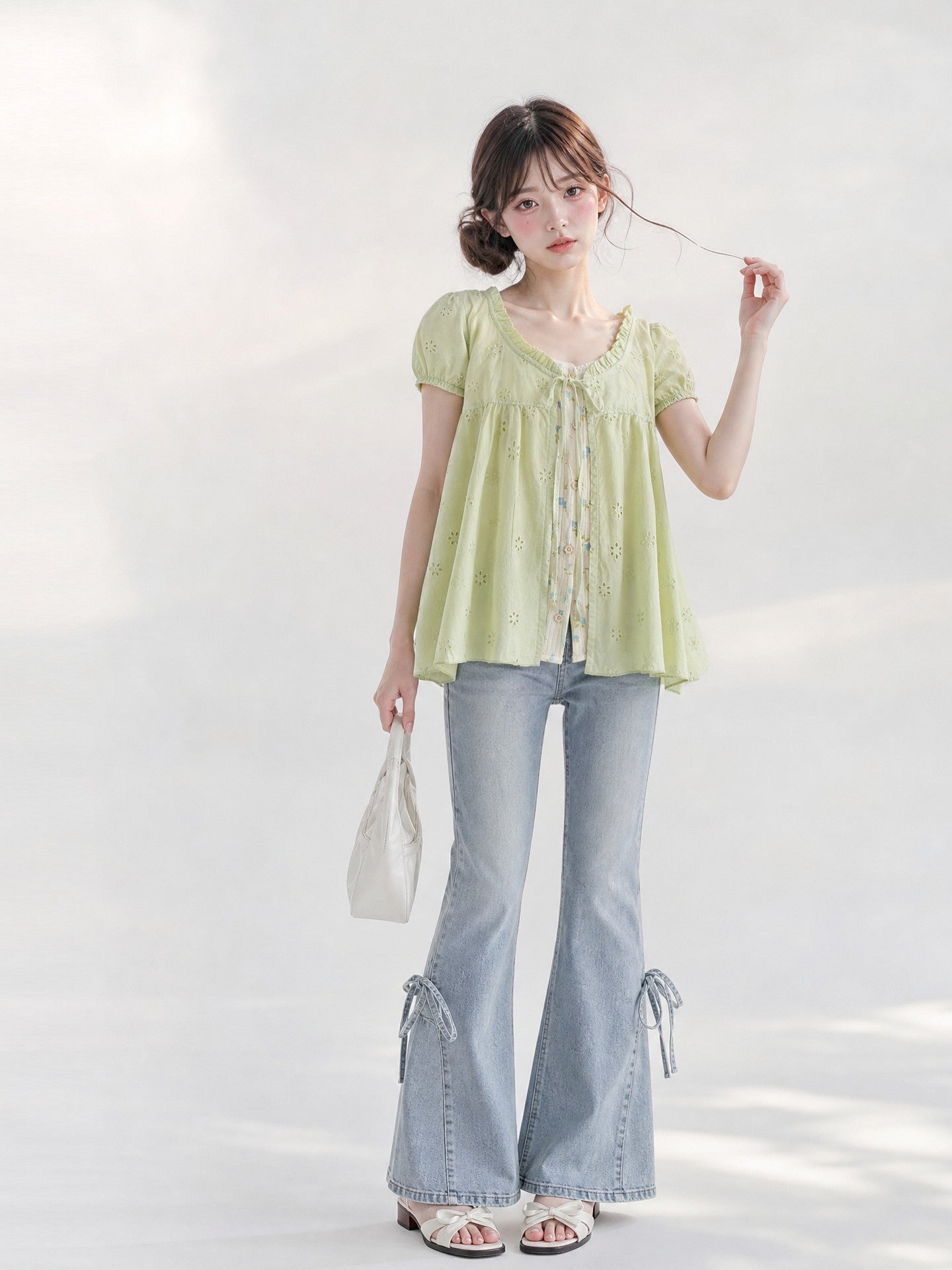 Morning Dew Cotton Blouses-Tops-ntbhshop