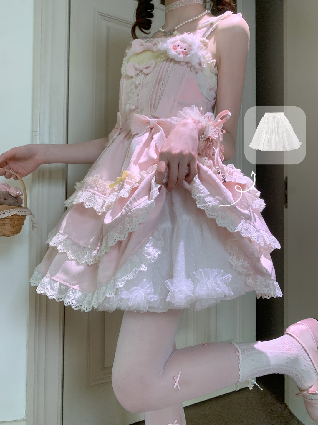 Swiss Dot Tulle Skirt-Bottoms-ntbhshop