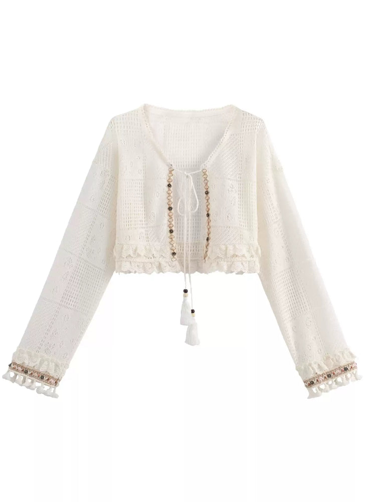 Seashell Breeze Knit Cardigan-Outerwear-ntbhshop