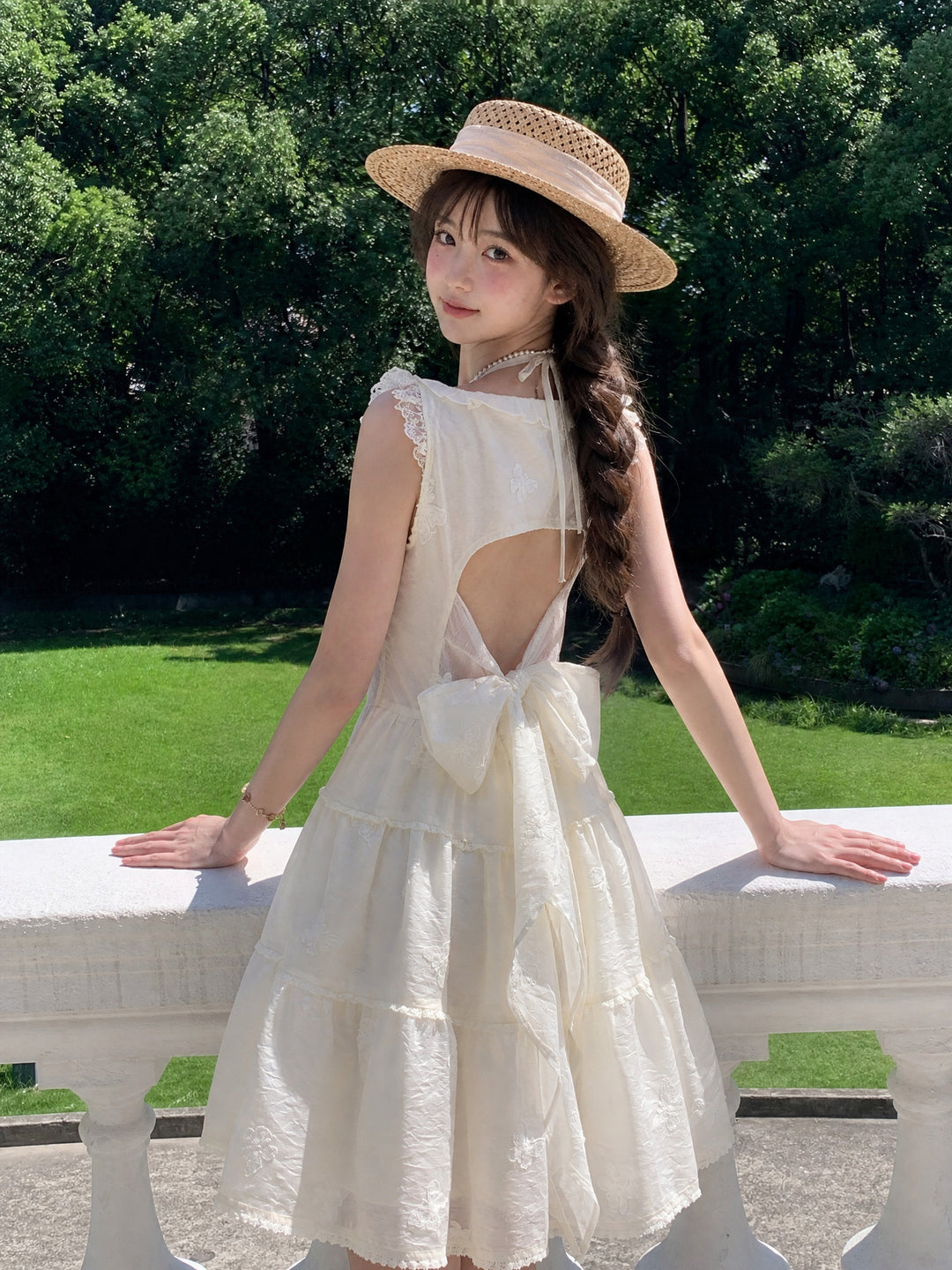 Butterfly Garden Bow Dress-Dresses-ntbhshop