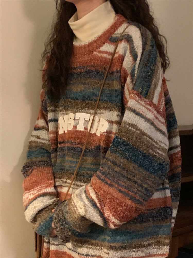 Unstop Fuzzy Horizon Knit Sweaters-ntbhshop