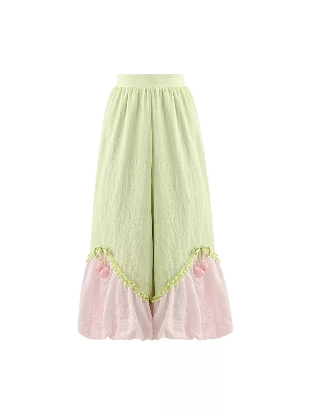 Tulip Bubble Layered Pants-Bottoms-ntbhshop