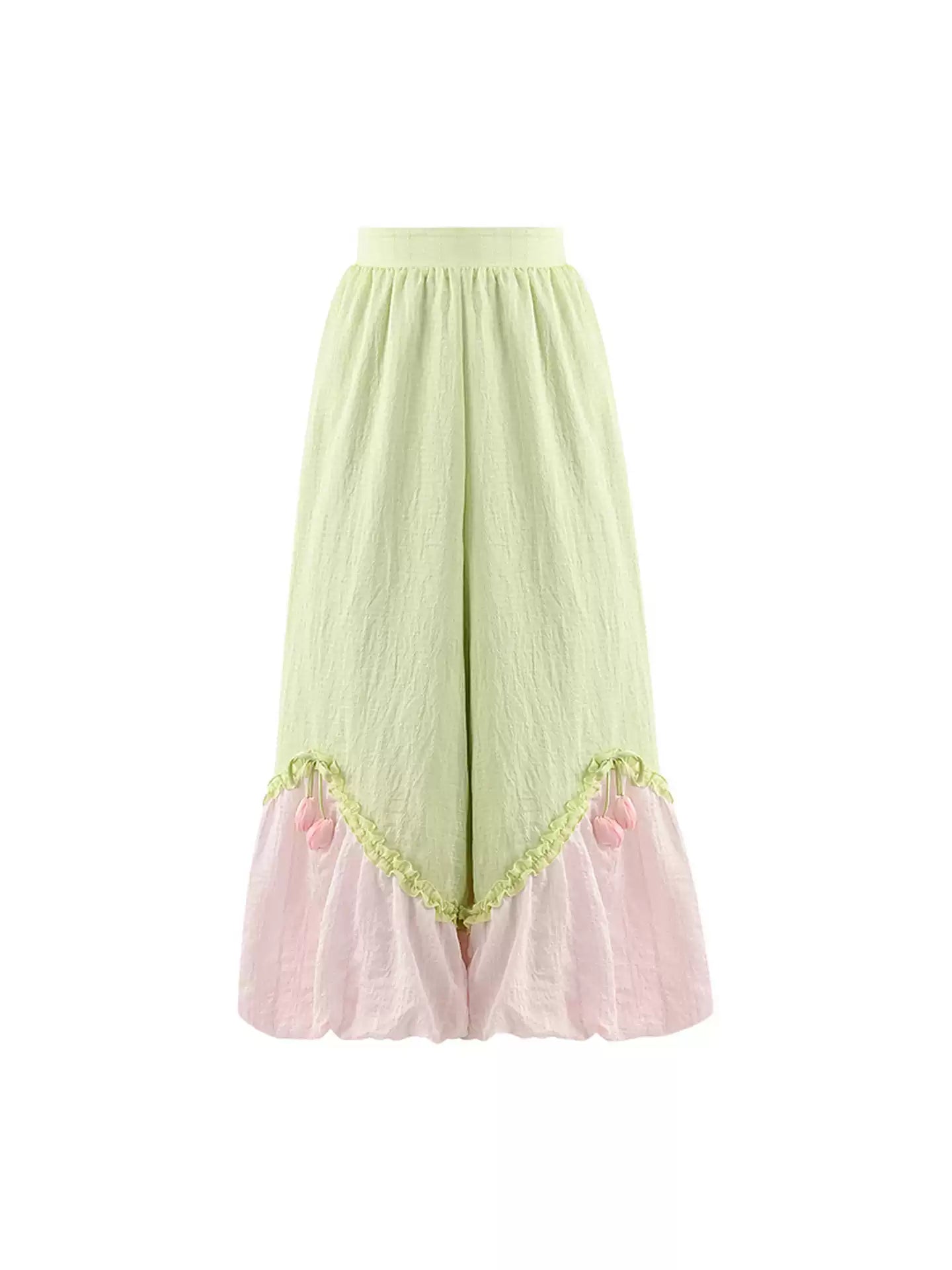 Tulip Bubble Layered Pants-Bottoms-ntbhshop