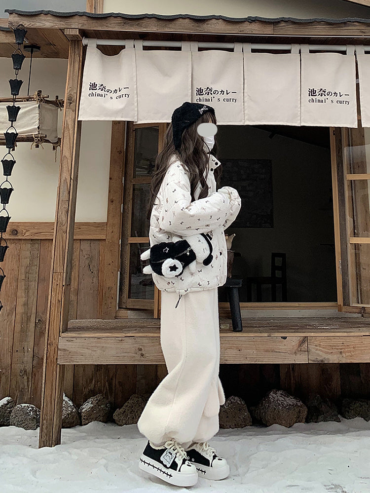 Piggy Bunny Fleece Bubble Pants-Bottoms-ntbhshop