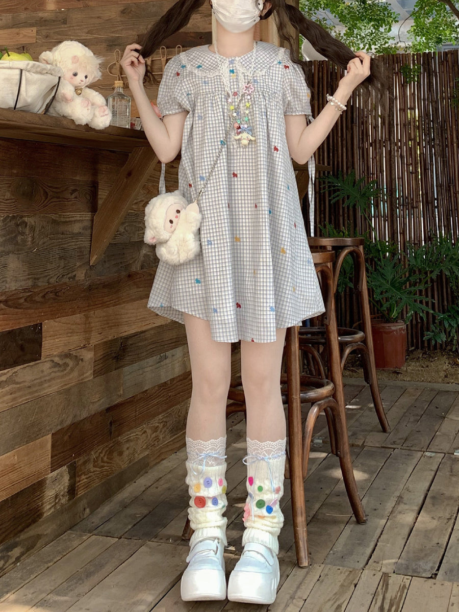 Confetti Pony Gingham Dress-Dresses-ntbhshop