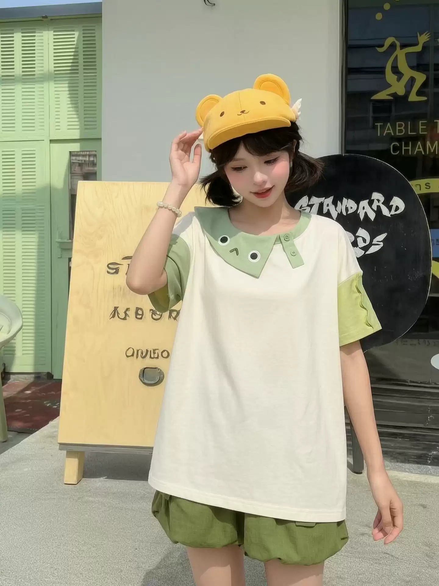 Green Monster Graphic Tee-Tops-ntbhshop